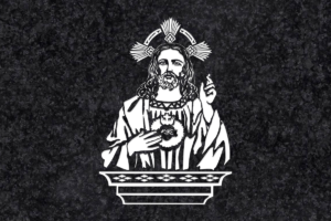 Diseño para Grabado Corazón de Jesús 080