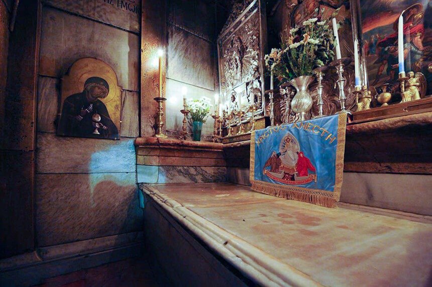 Dónde está enterrado Jesucristo