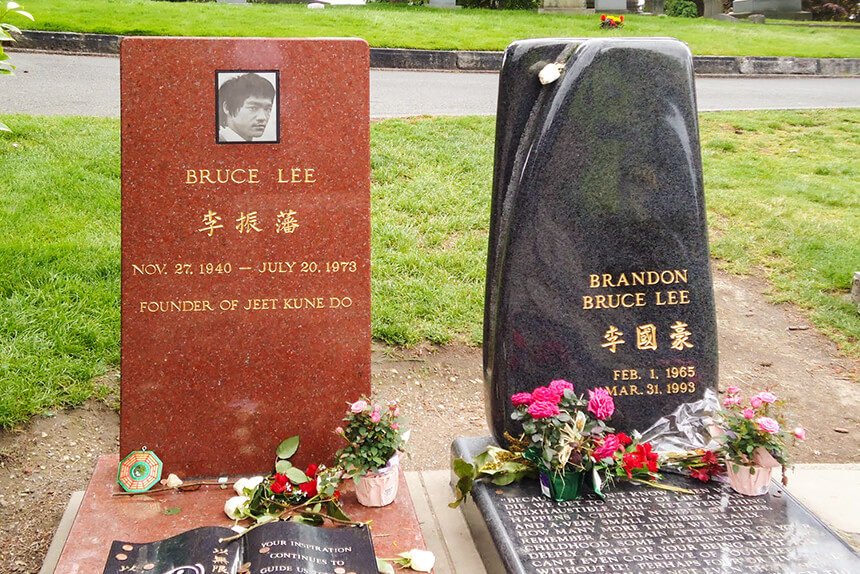 Lápida de Bruce Lee