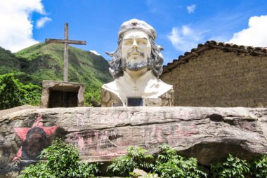 Recuerdo al Che Guevara en La Higuera Bolivia